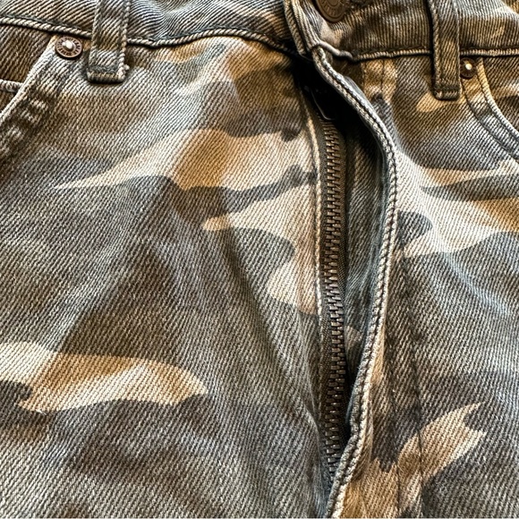 Pull&Bear Small Camouflage Camo Short Skirt Denim - Picture 5 of 7
